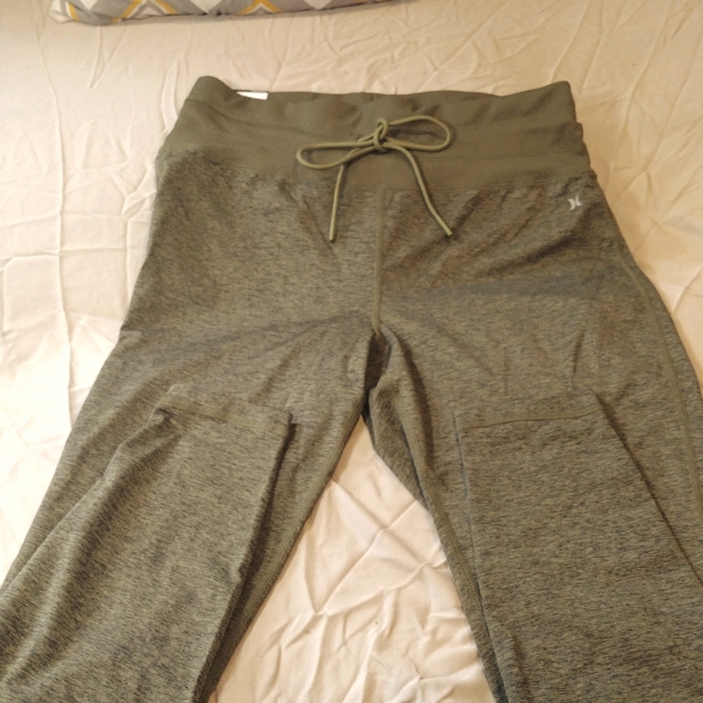 Hurley Large Olive Green Leggings